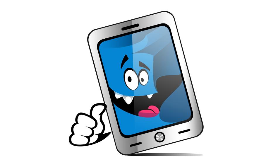 smartphone stworek funny gesture