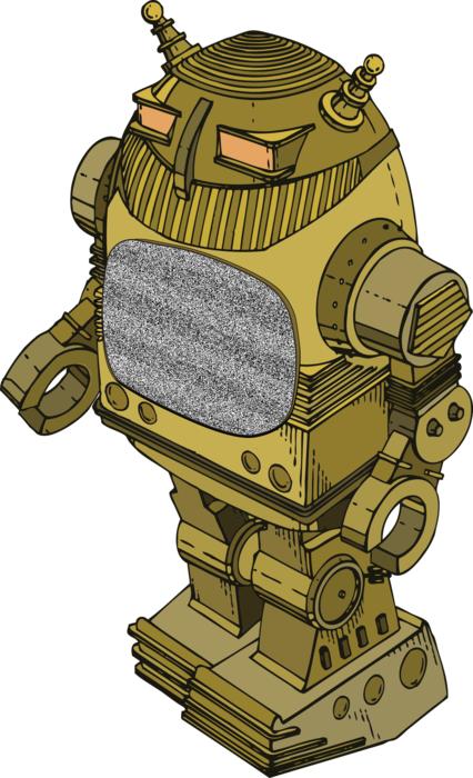 robot screen video