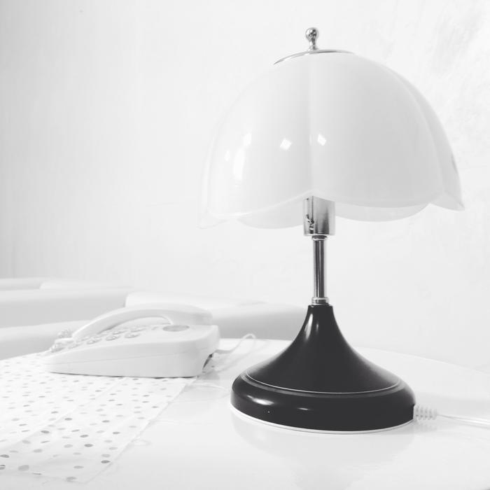 Table Lamp in white white background