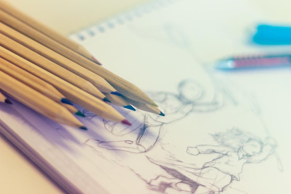colored pencils for creative arts