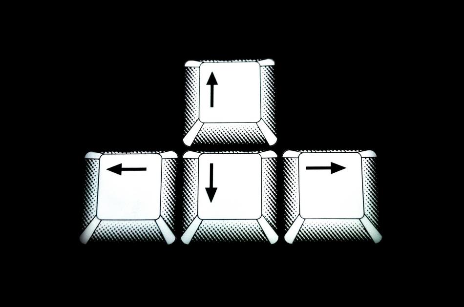 white keyboard isolated