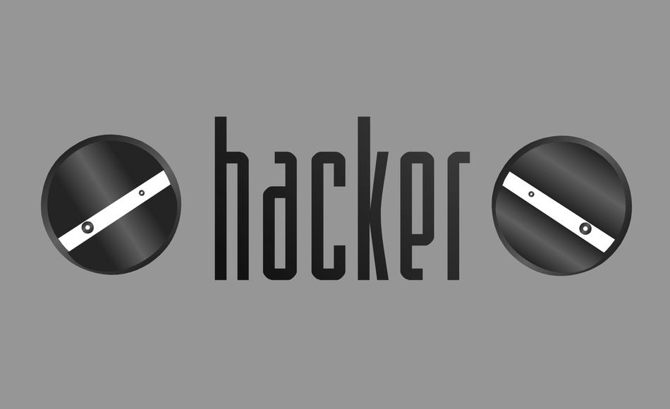 hacker on the banner
