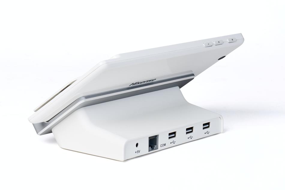 Hisense HM388, white tablet, rear view