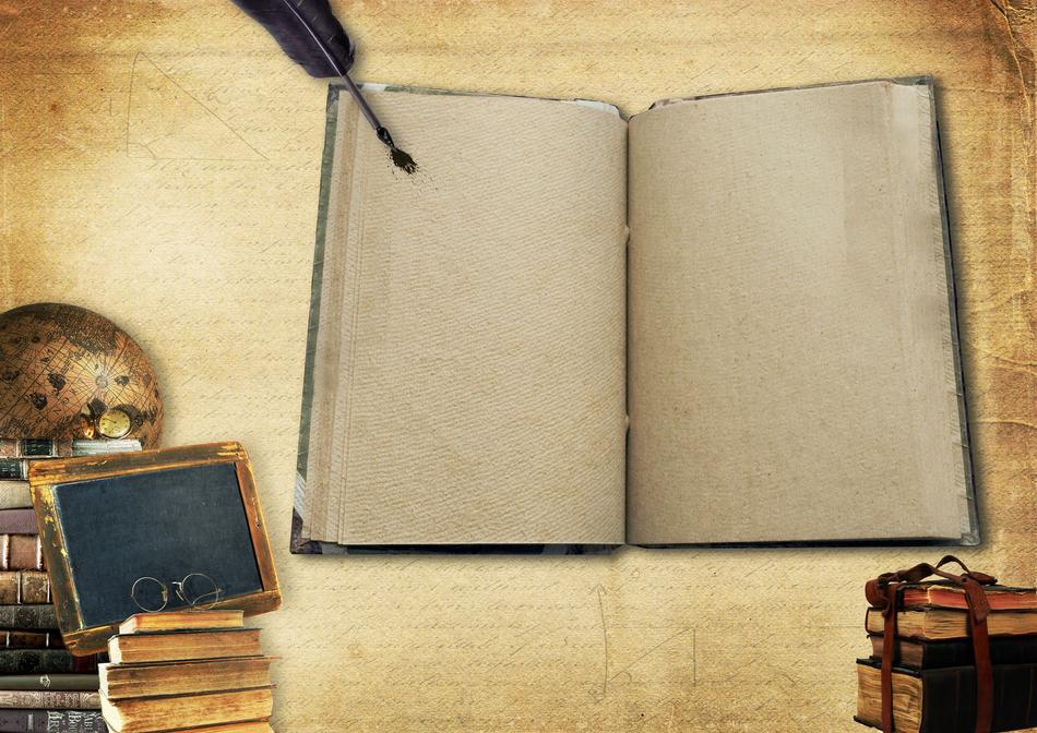 Books Globe drawing