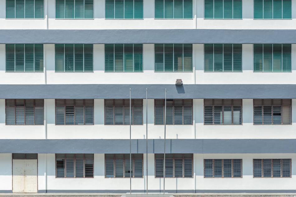 photo of the facade of the square school