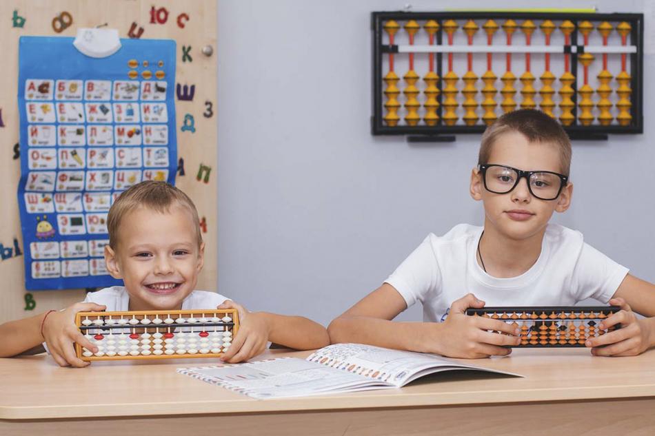 boys in the classroom