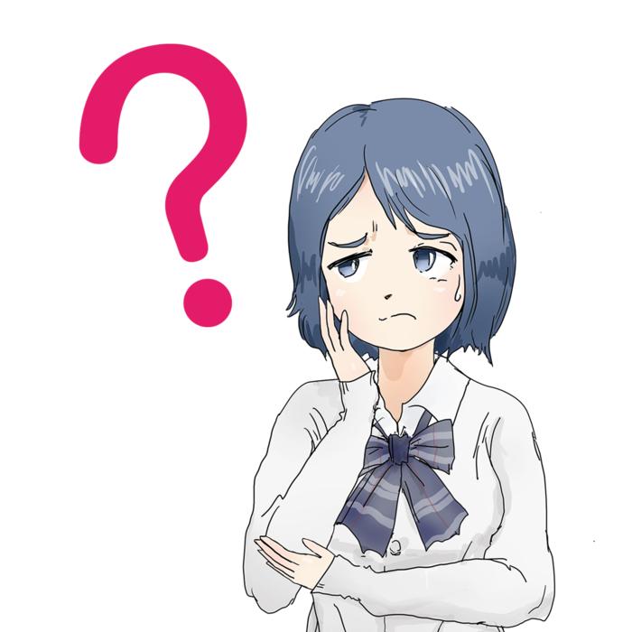 clipart of the question mark and sad girl