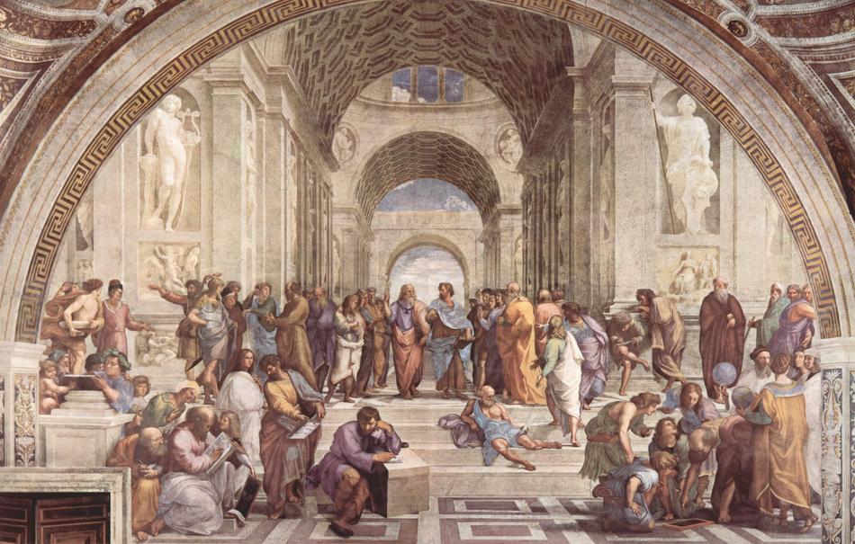Art School Of Athens drawing