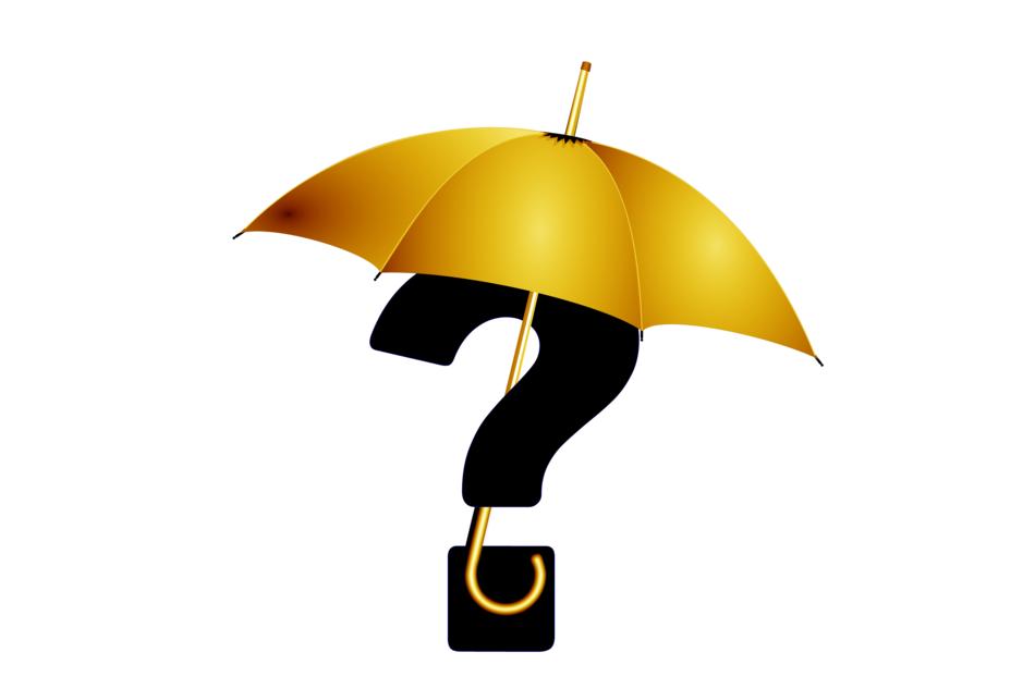 question mark umbrella drawing
