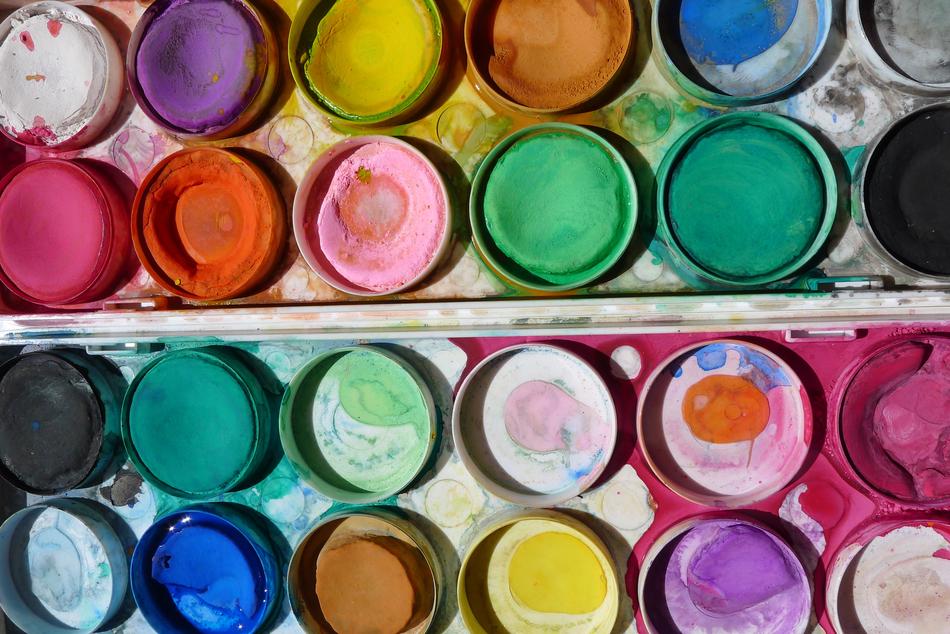 watercolor in grunge Paintbox