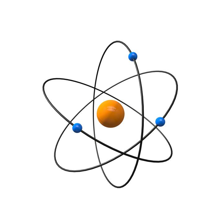 painted yellow atom