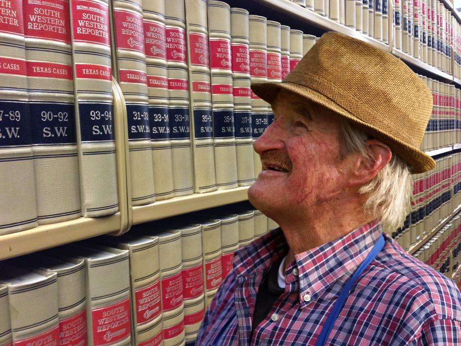 man in the library