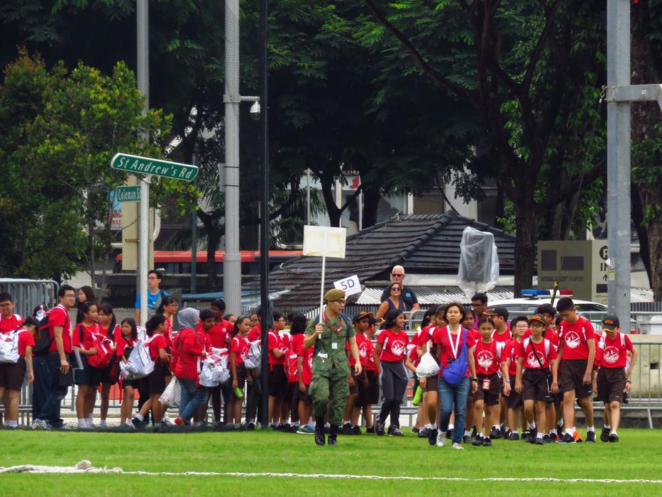 school children in sport uniform