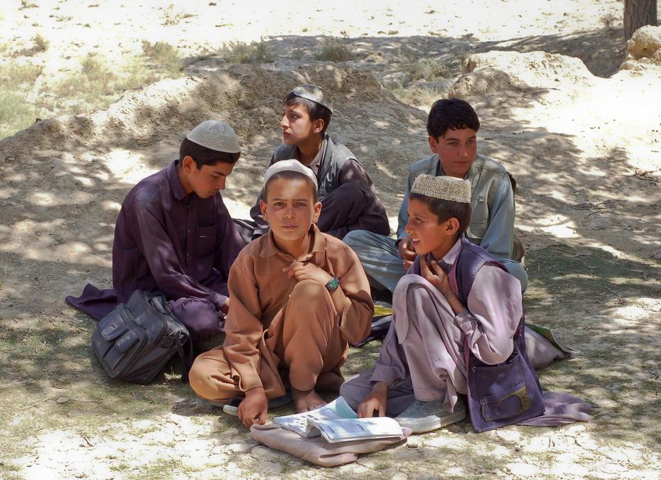 school boys in Afghanistan