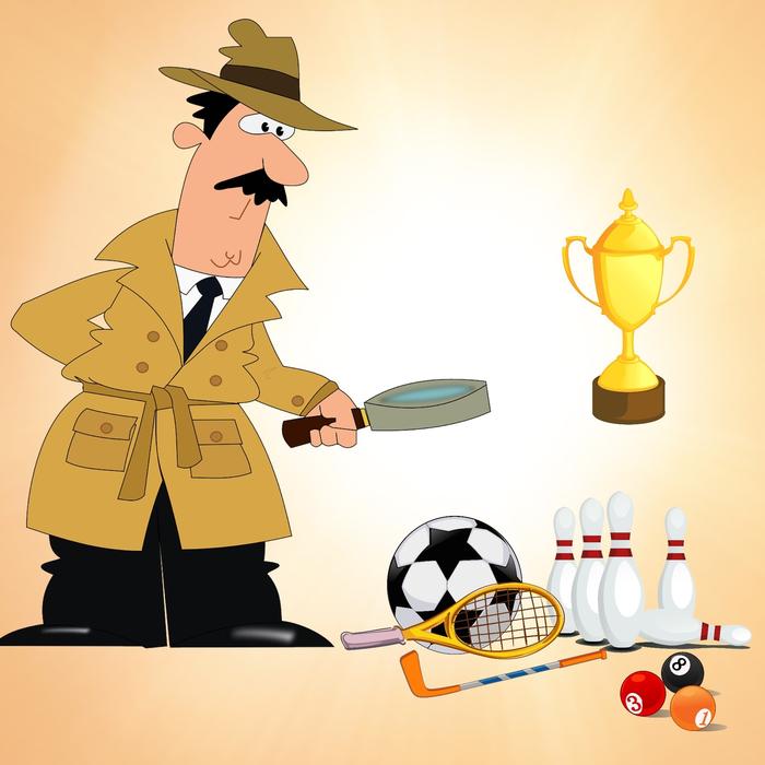 drawn detective analyzes the evidence