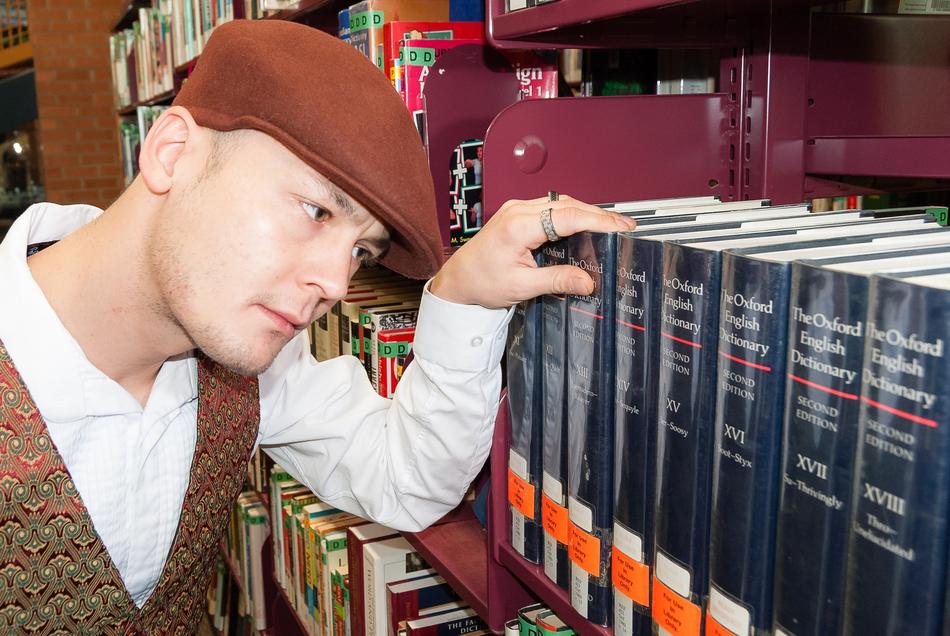 Library Books Man