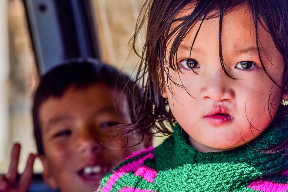 kids portrait in Bhutan