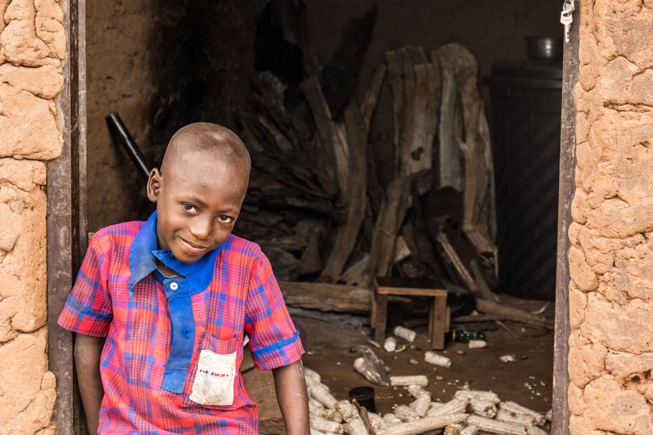 portrait of the boy in nigeria