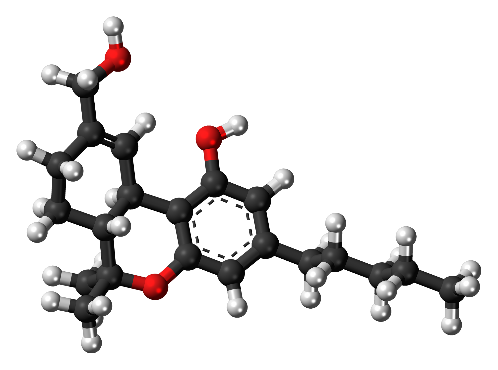 Tetrahydrocannabinol, 3d Model Of Molecule Free Image Download