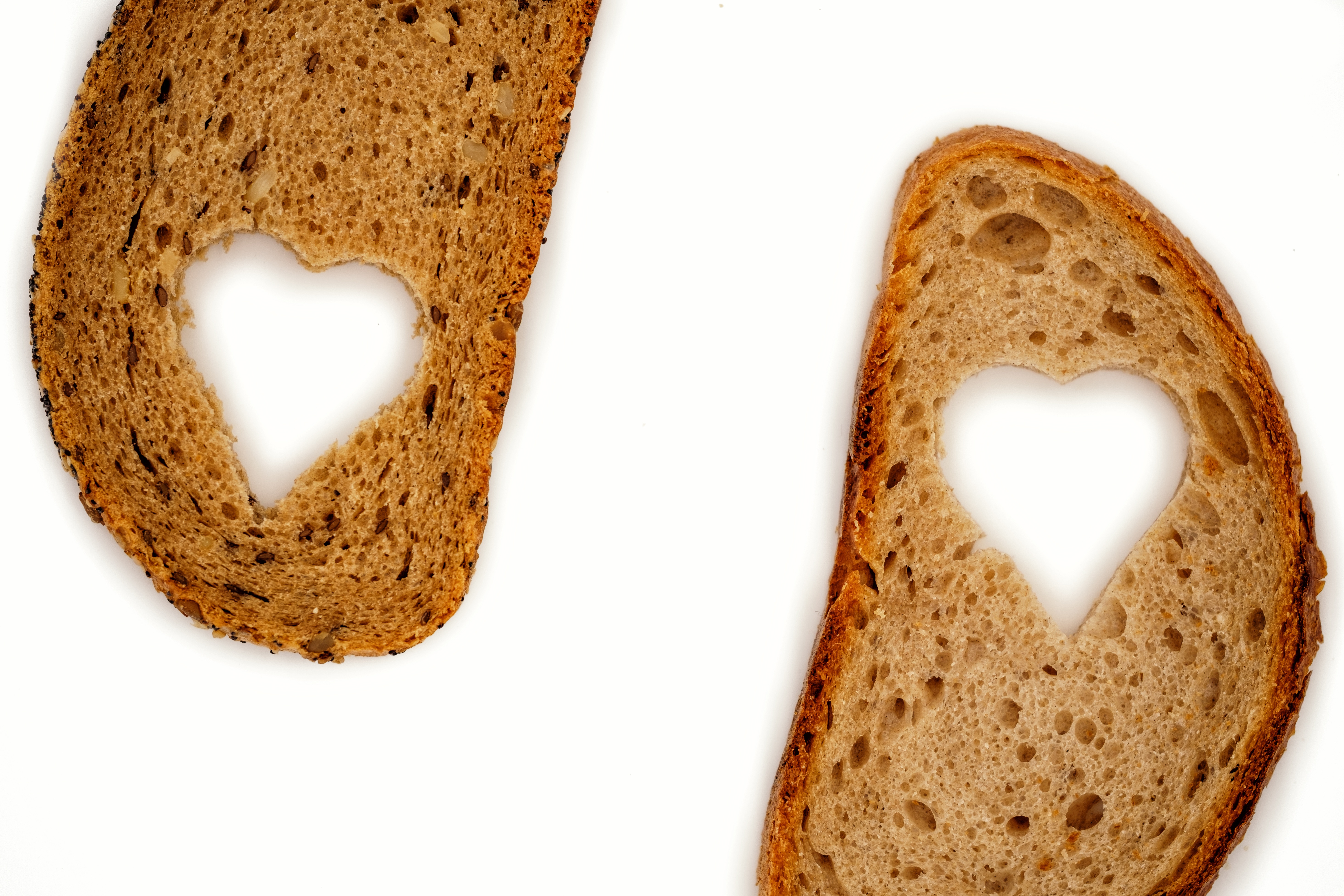 Сердечко из хлеба