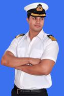 Man Sailor Uniform white