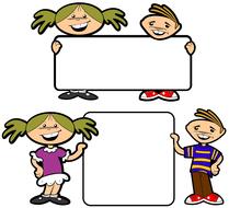 blank boy and girl drawing
