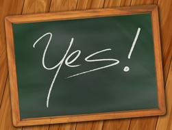 yes board school font drawing