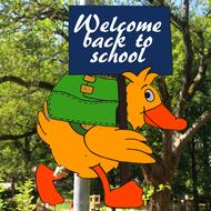 welcome back to school bird drawing