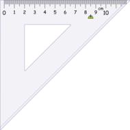 triangular ruler for math