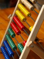 photo of children's wooden abacus