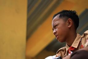 young Boy at School on Pramuka