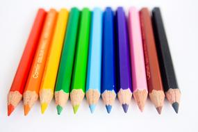 set of school pencils