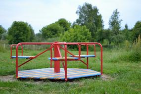 free Carousel on lawn