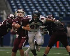 American Football Attacking players