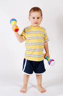 Boy playing with toys
