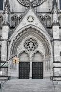 cathedral building facade in new york