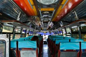 interior of a city bus