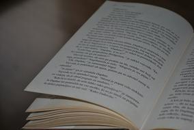 open book in blurred background