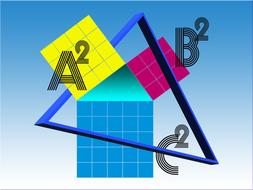 mathematics graphic square triangle clipart