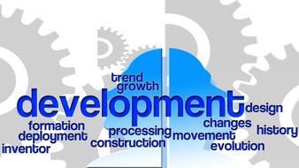 development gears work motivation drawing