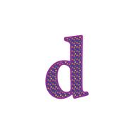 colorful alphabet letter d