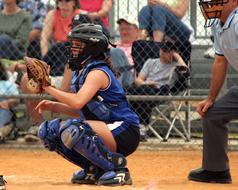 Softball Girls close-up