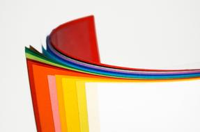 curled Colored Paper as an illustration