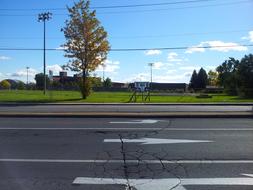 green field near the school