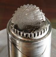 cylindrical electric Machine close-up