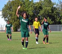 Soccer players at Middle School