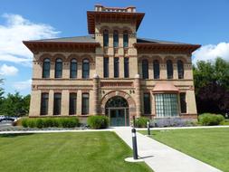 lawn in front of the school in Provo