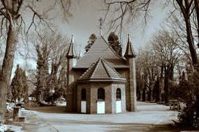 Cemetery Old house