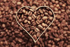 Coffee Beans and Heart