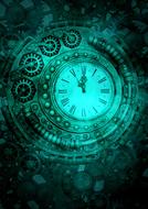 fantastic gothic clock image